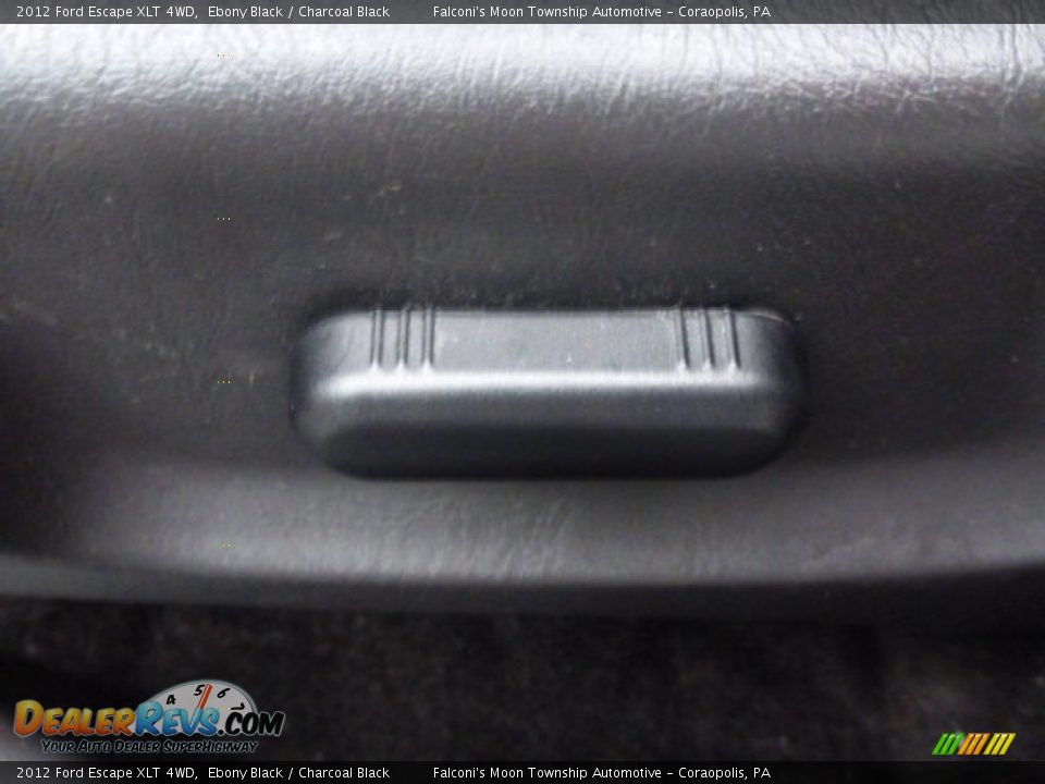 2012 Ford Escape XLT 4WD Ebony Black / Charcoal Black Photo #21