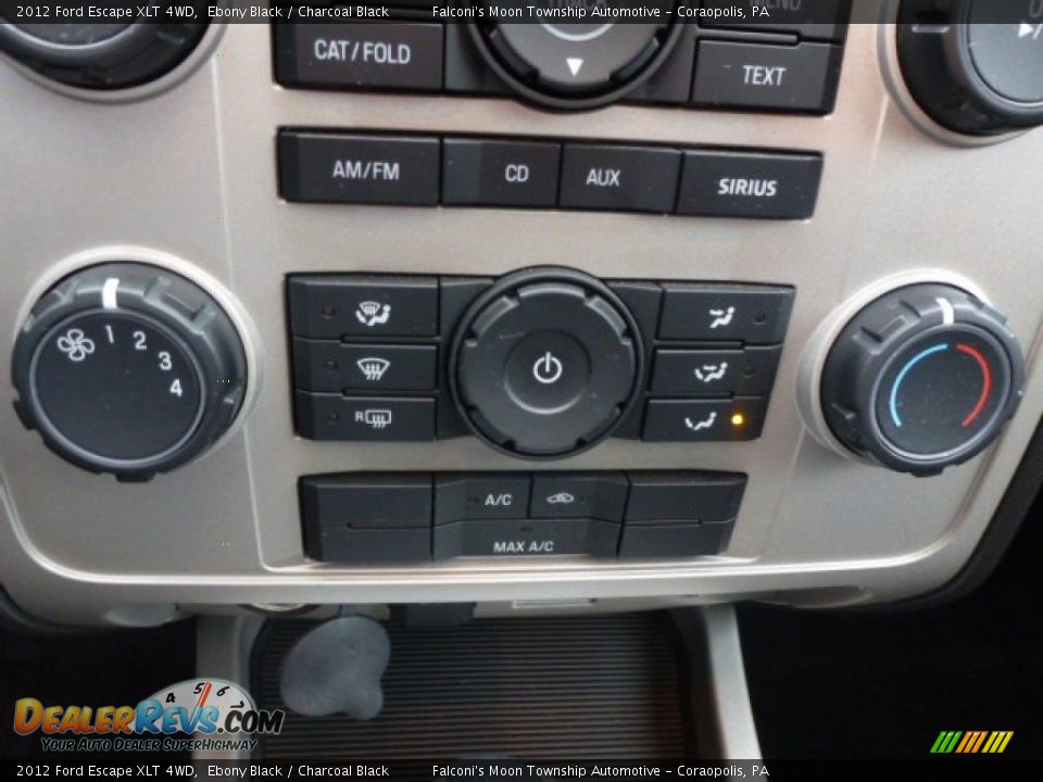2012 Ford Escape XLT 4WD Ebony Black / Charcoal Black Photo #24