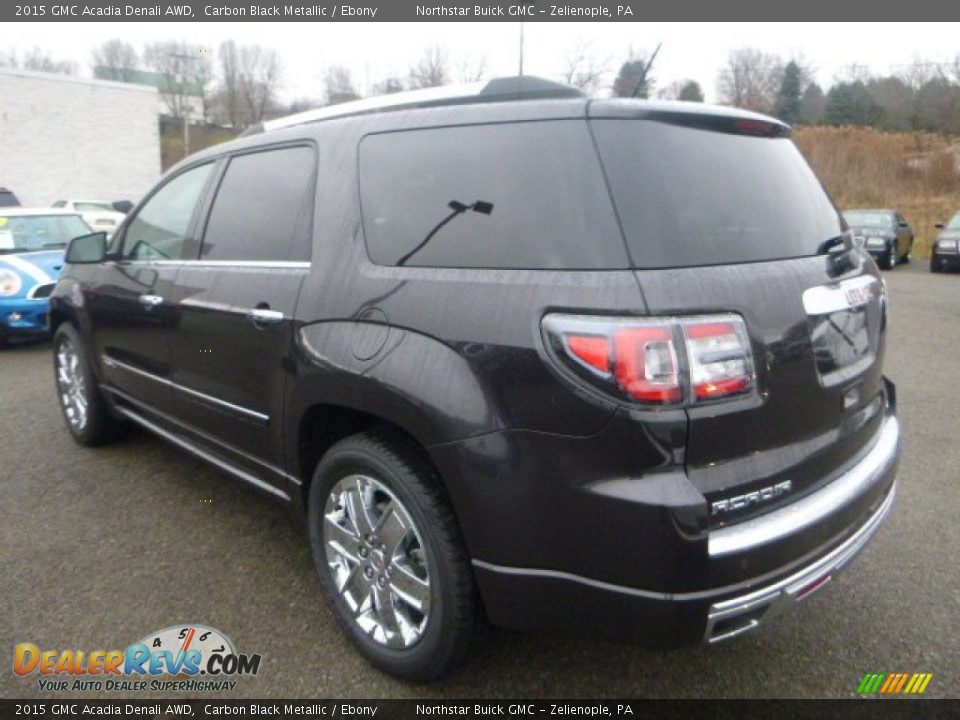 2015 GMC Acadia Denali AWD Carbon Black Metallic / Ebony Photo #3