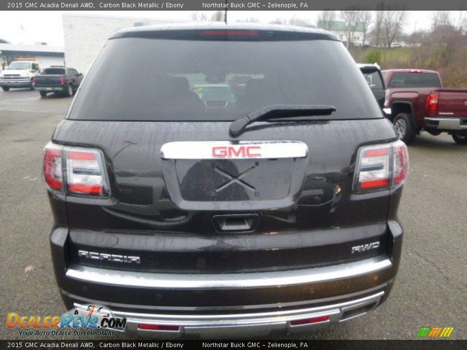 2015 GMC Acadia Denali AWD Carbon Black Metallic / Ebony Photo #4