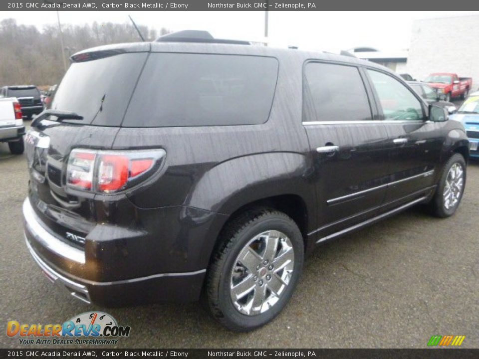 2015 GMC Acadia Denali AWD Carbon Black Metallic / Ebony Photo #5