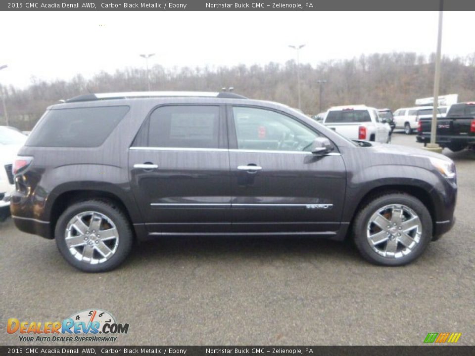 2015 GMC Acadia Denali AWD Carbon Black Metallic / Ebony Photo #6