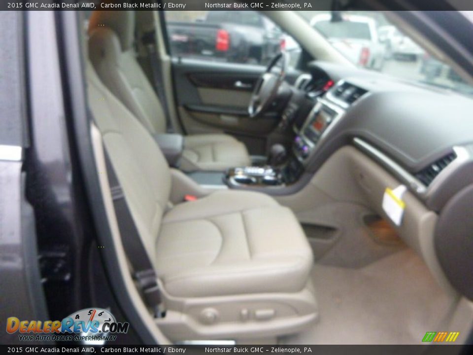 2015 GMC Acadia Denali AWD Carbon Black Metallic / Ebony Photo #10