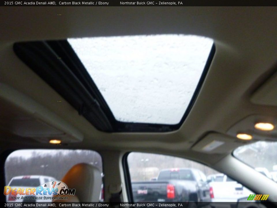 2015 GMC Acadia Denali AWD Carbon Black Metallic / Ebony Photo #12