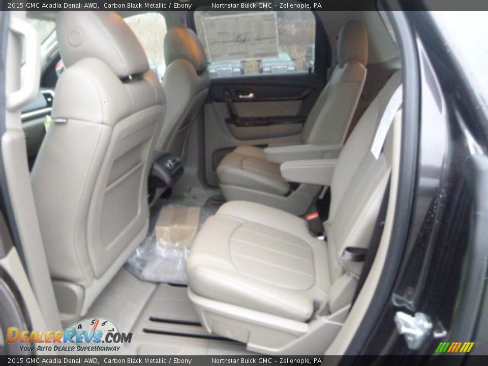 2015 GMC Acadia Denali AWD Carbon Black Metallic / Ebony Photo #14