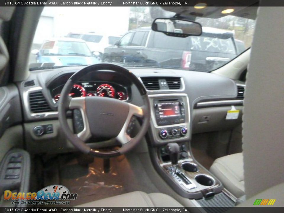 2015 GMC Acadia Denali AWD Carbon Black Metallic / Ebony Photo #15