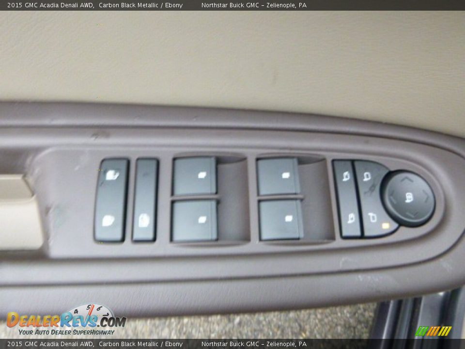 2015 GMC Acadia Denali AWD Carbon Black Metallic / Ebony Photo #17