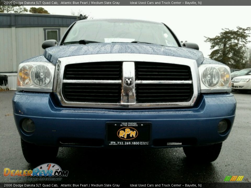 2006 Dodge Dakota SLT Quad Cab Atlantic Blue Pearl / Medium Slate Gray Photo #4