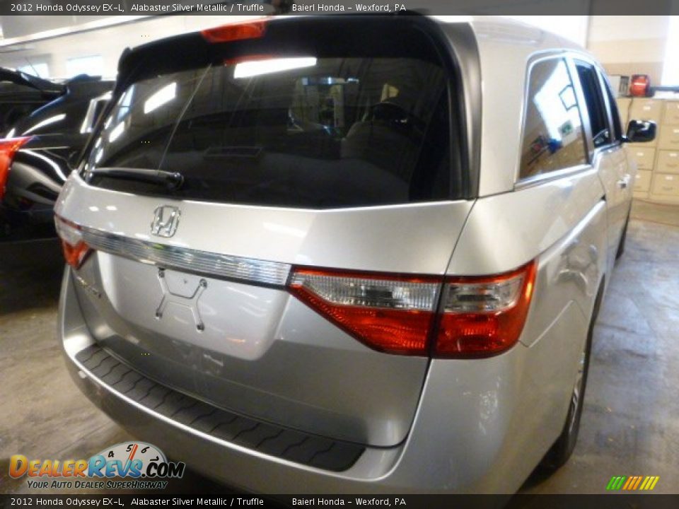 2012 Honda Odyssey EX-L Alabaster Silver Metallic / Truffle Photo #2