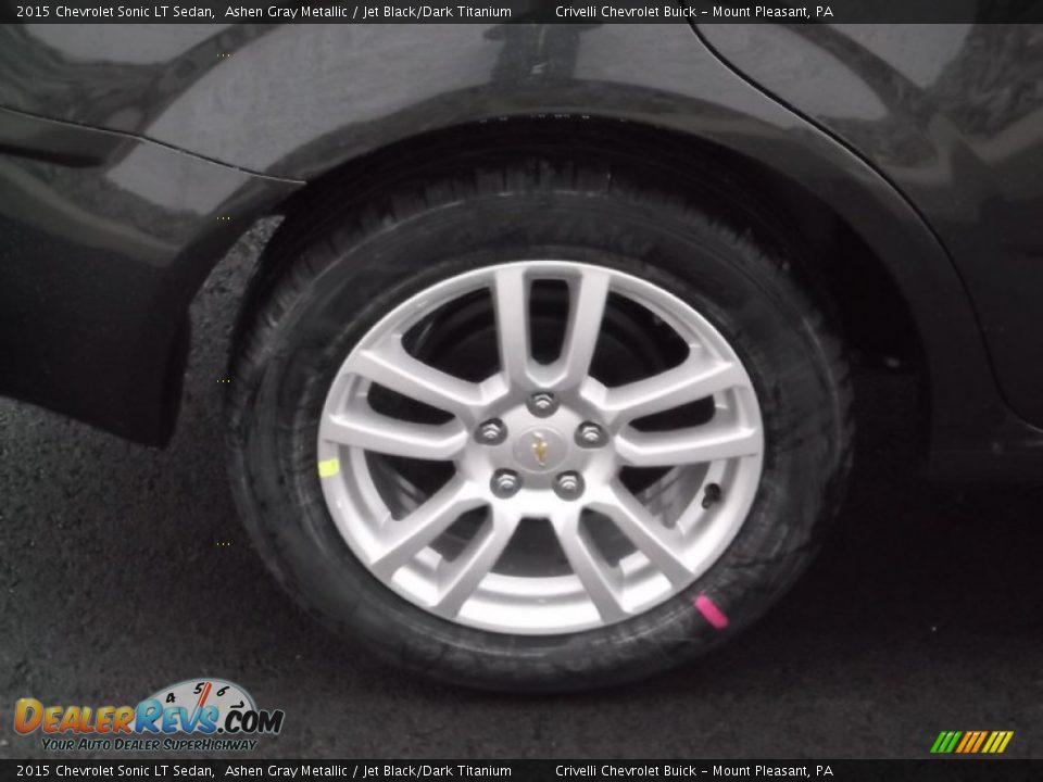 2015 Chevrolet Sonic LT Sedan Ashen Gray Metallic / Jet Black/Dark Titanium Photo #5
