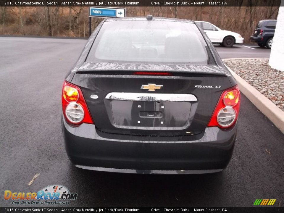 2015 Chevrolet Sonic LT Sedan Ashen Gray Metallic / Jet Black/Dark Titanium Photo #6