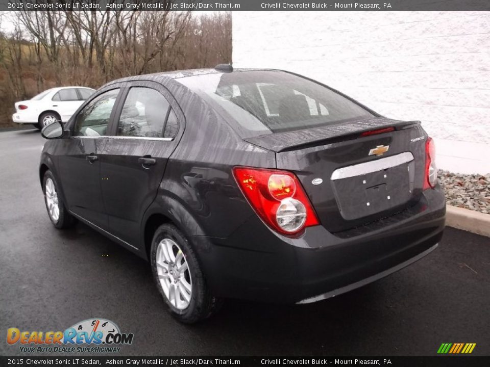 2015 Chevrolet Sonic LT Sedan Ashen Gray Metallic / Jet Black/Dark Titanium Photo #7