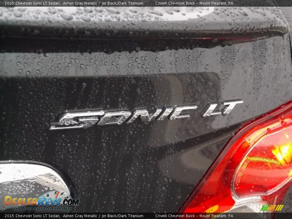 2015 Chevrolet Sonic LT Sedan Ashen Gray Metallic / Jet Black/Dark Titanium Photo #8