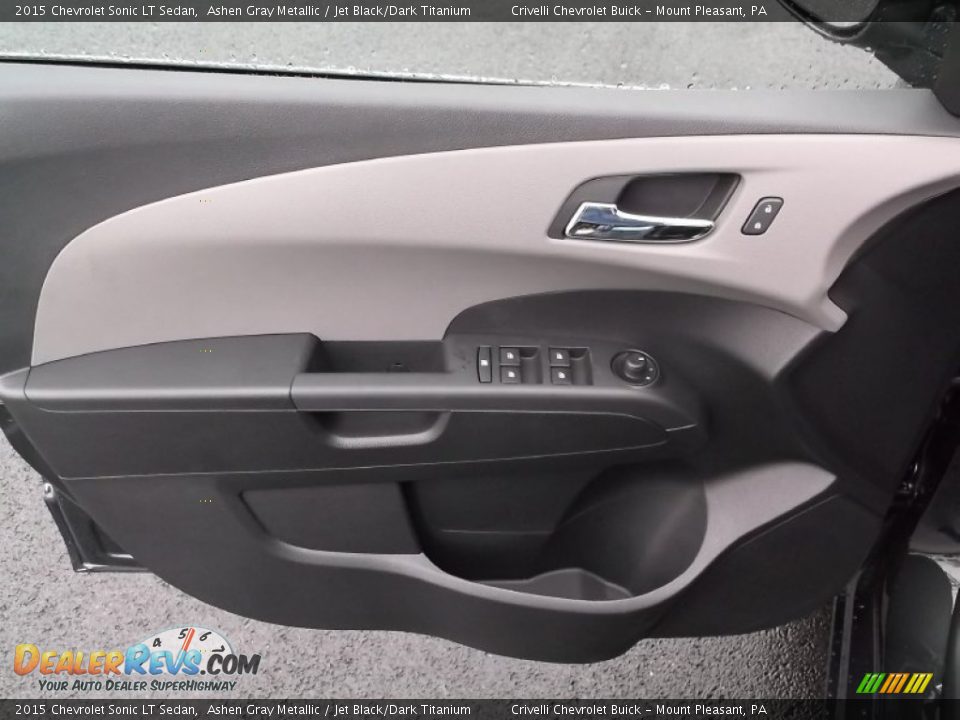 2015 Chevrolet Sonic LT Sedan Ashen Gray Metallic / Jet Black/Dark Titanium Photo #9