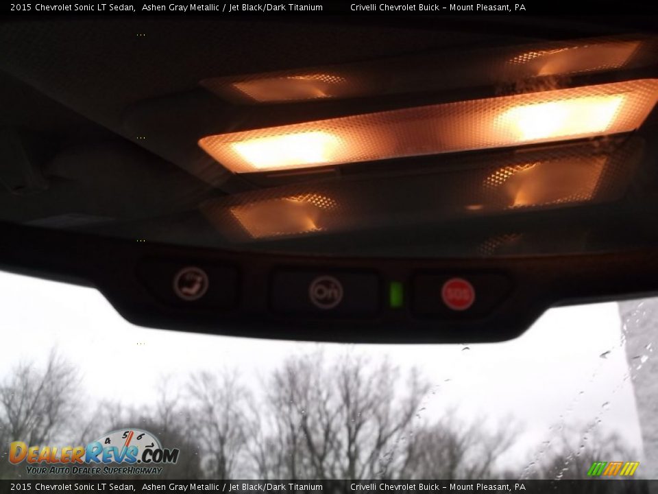 2015 Chevrolet Sonic LT Sedan Ashen Gray Metallic / Jet Black/Dark Titanium Photo #13