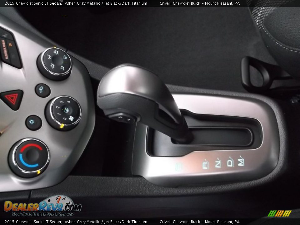 2015 Chevrolet Sonic LT Sedan Ashen Gray Metallic / Jet Black/Dark Titanium Photo #15