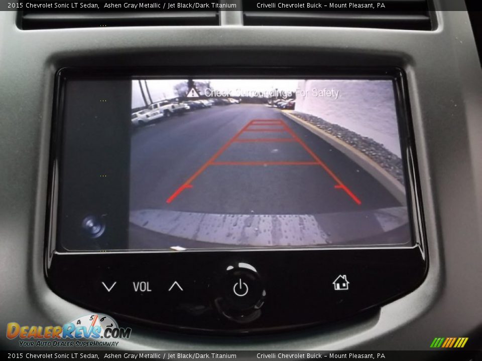 2015 Chevrolet Sonic LT Sedan Ashen Gray Metallic / Jet Black/Dark Titanium Photo #17