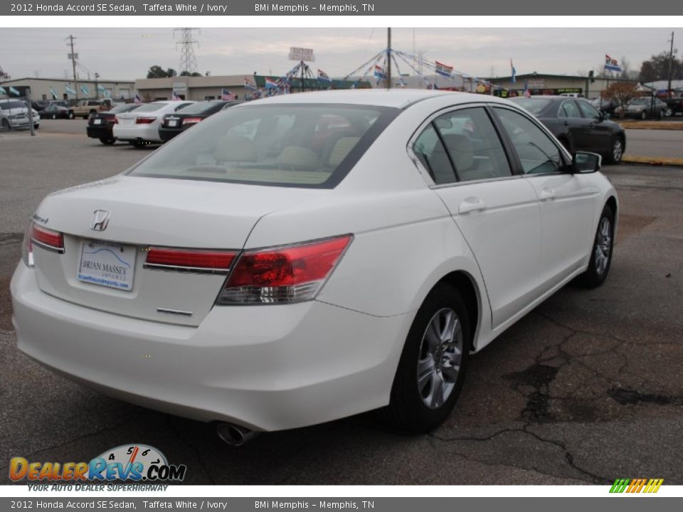 2012 Honda Accord SE Sedan Taffeta White / Ivory Photo #5