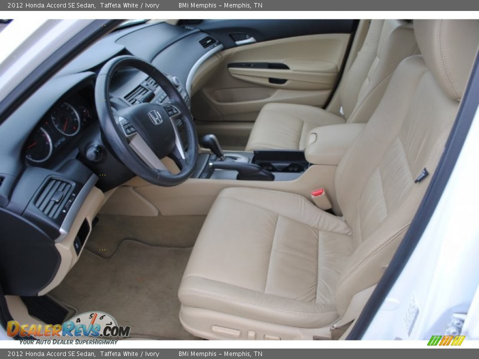 2012 Honda Accord SE Sedan Taffeta White / Ivory Photo #10