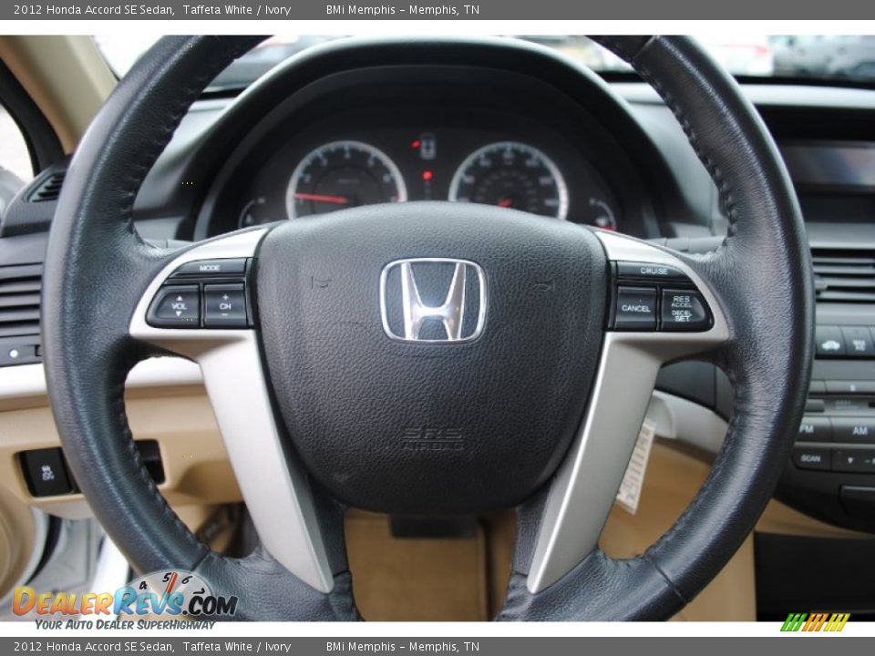 2012 Honda Accord SE Sedan Taffeta White / Ivory Photo #13