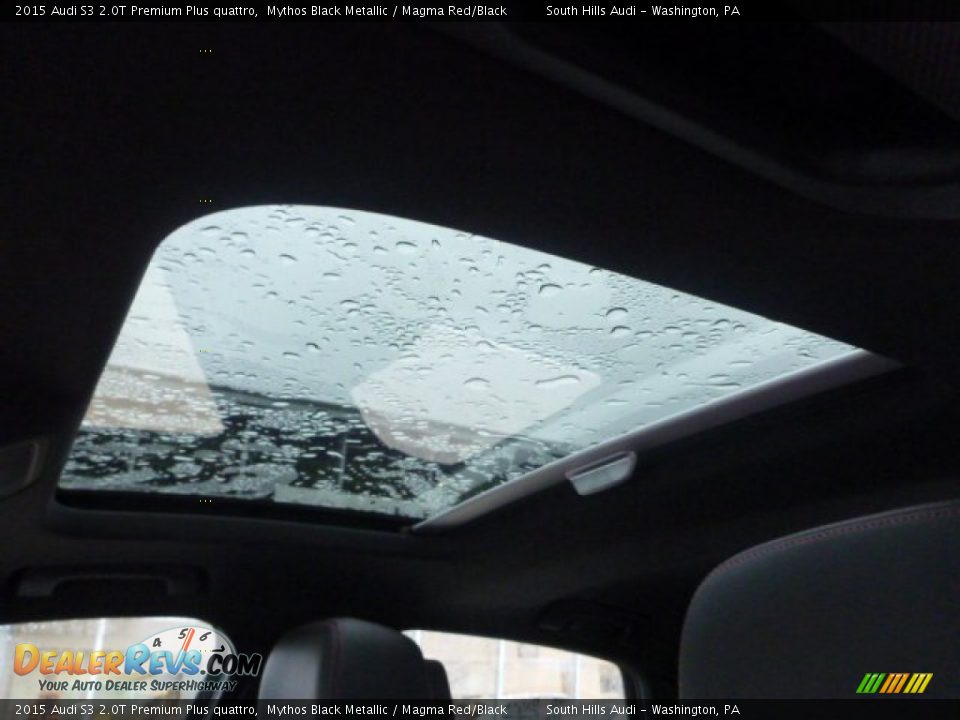 2015 Audi S3 2.0T Premium Plus quattro Mythos Black Metallic / Magma Red/Black Photo #12