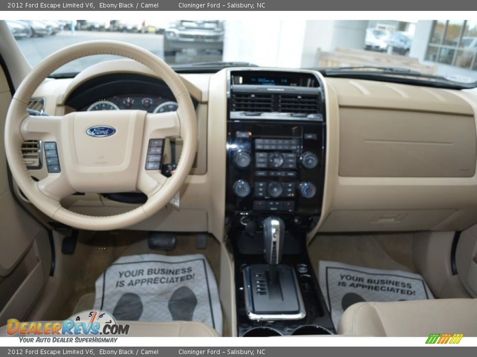 2012 Ford Escape Limited V6 Ebony Black / Camel Photo #11