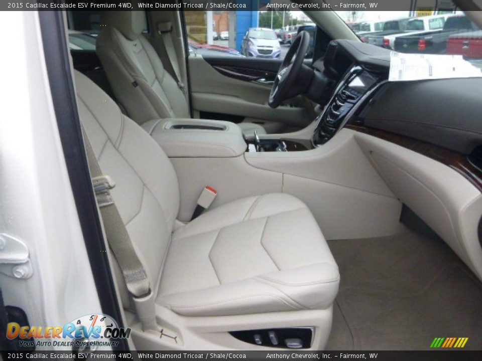 2015 Cadillac Escalade ESV Premium 4WD White Diamond Tricoat / Shale/Cocoa Photo #9