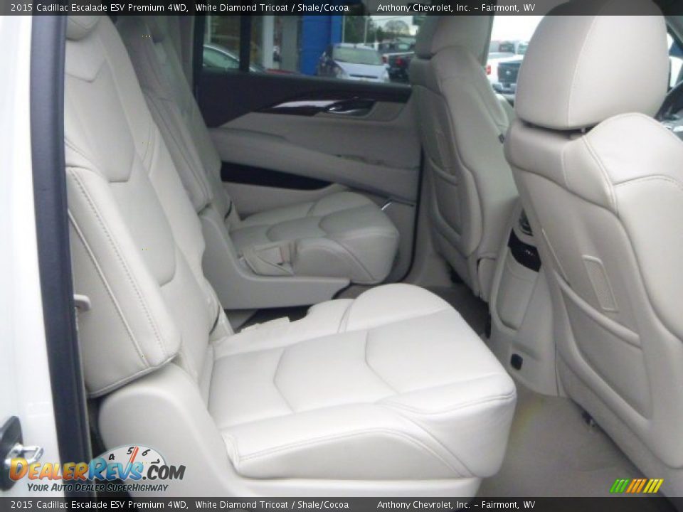 2015 Cadillac Escalade ESV Premium 4WD White Diamond Tricoat / Shale/Cocoa Photo #13