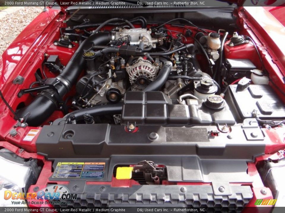 2000 Ford Mustang GT Coupe 4.6 Liter SOHC 16-Valve V8 Engine Photo #30