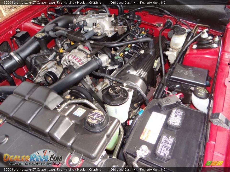 2000 Ford Mustang GT Coupe 4.6 Liter SOHC 16-Valve V8 Engine Photo #32