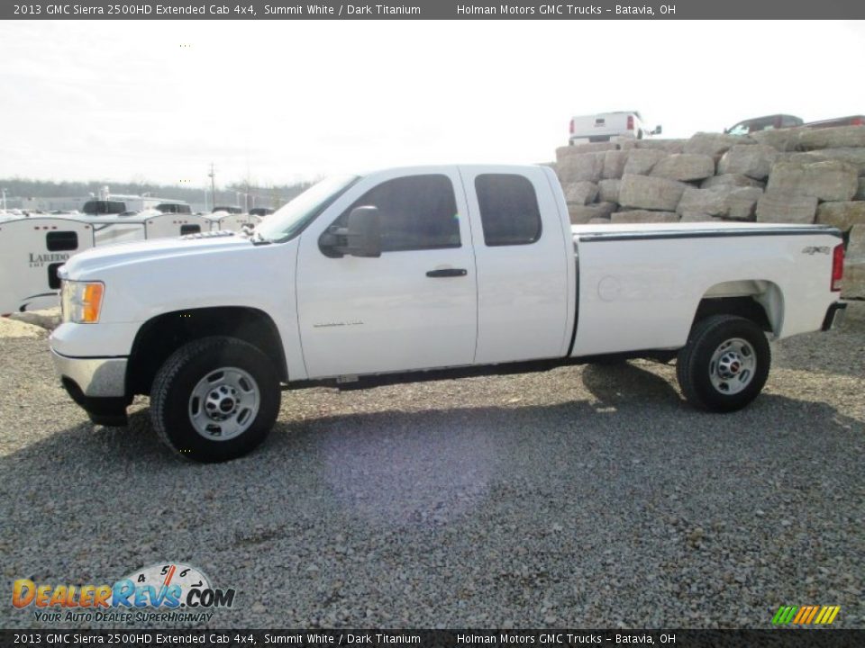 2013 GMC Sierra 2500HD Extended Cab 4x4 Summit White / Dark Titanium Photo #3
