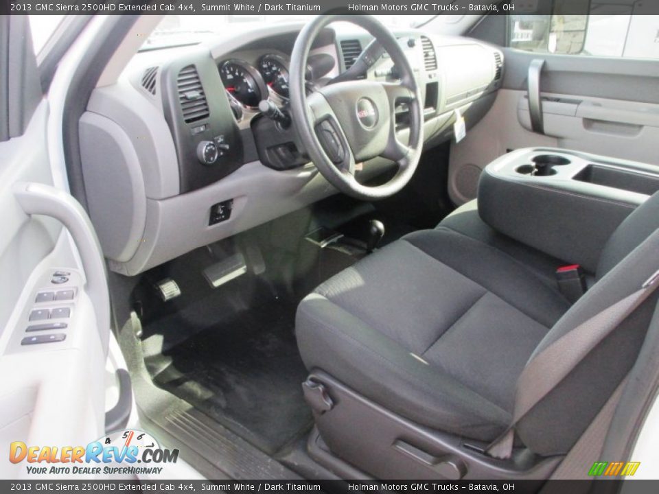 2013 GMC Sierra 2500HD Extended Cab 4x4 Summit White / Dark Titanium Photo #6