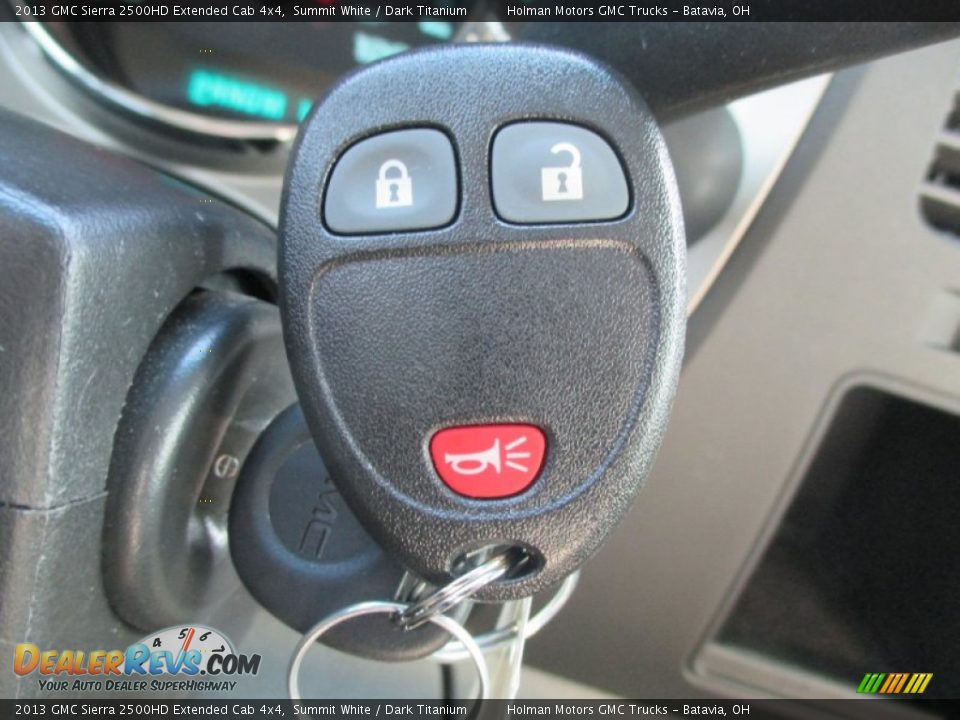 2013 GMC Sierra 2500HD Extended Cab 4x4 Summit White / Dark Titanium Photo #9