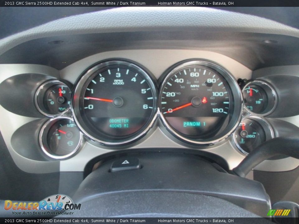 2013 GMC Sierra 2500HD Extended Cab 4x4 Summit White / Dark Titanium Photo #11