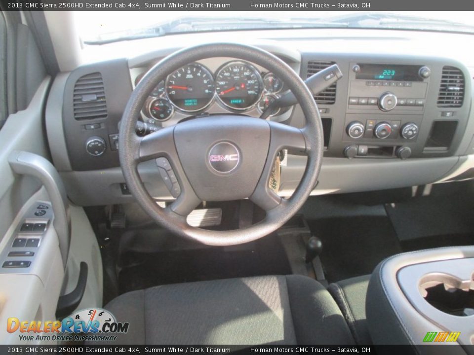 2013 GMC Sierra 2500HD Extended Cab 4x4 Summit White / Dark Titanium Photo #15