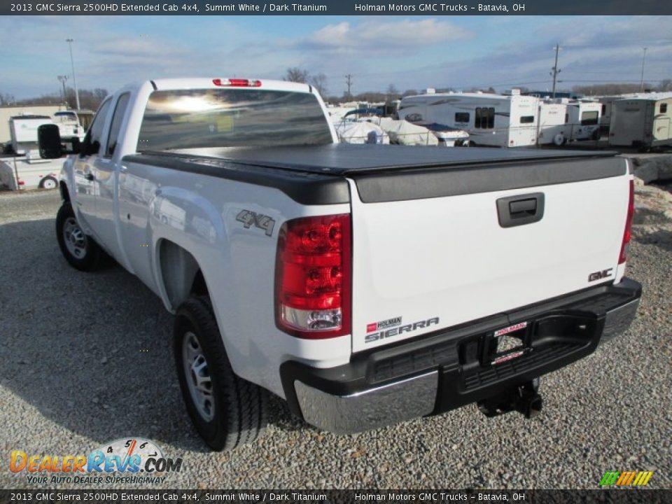 2013 GMC Sierra 2500HD Extended Cab 4x4 Summit White / Dark Titanium Photo #18