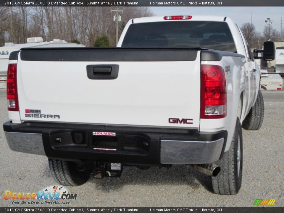 2013 GMC Sierra 2500HD Extended Cab 4x4 Summit White / Dark Titanium Photo #21