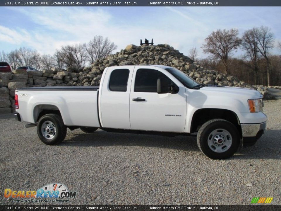 2013 GMC Sierra 2500HD Extended Cab 4x4 Summit White / Dark Titanium Photo #25
