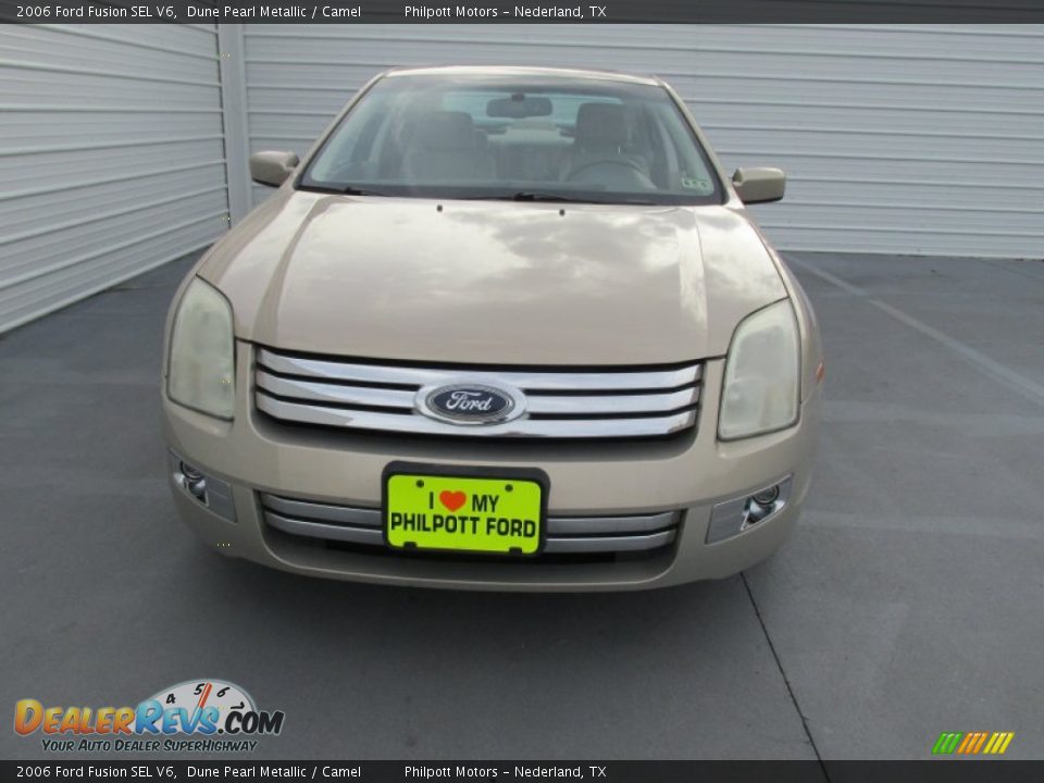 2006 Ford Fusion SEL V6 Dune Pearl Metallic / Camel Photo #5