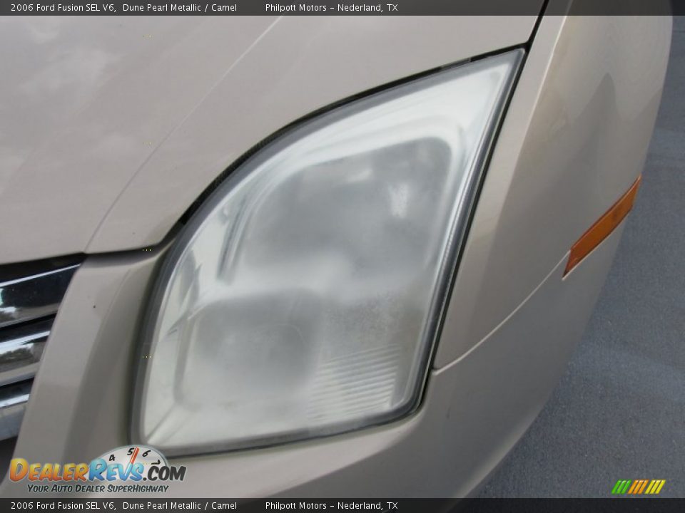 2006 Ford Fusion SEL V6 Dune Pearl Metallic / Camel Photo #6