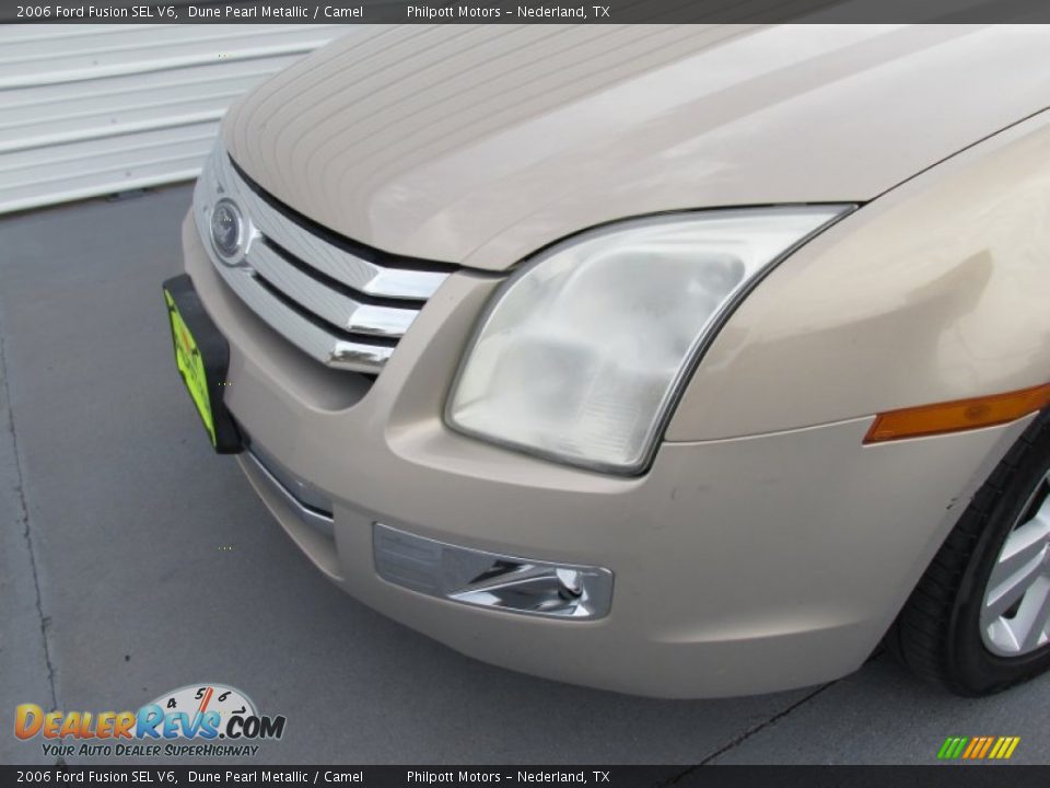 2006 Ford Fusion SEL V6 Dune Pearl Metallic / Camel Photo #7