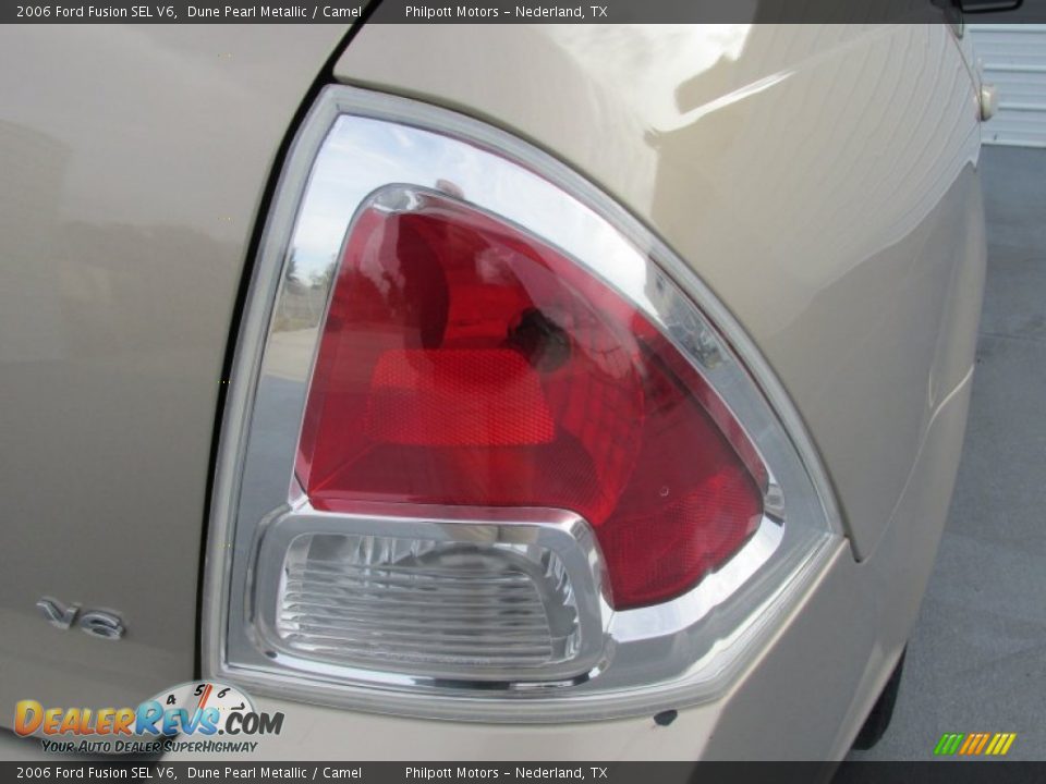 2006 Ford Fusion SEL V6 Dune Pearl Metallic / Camel Photo #11