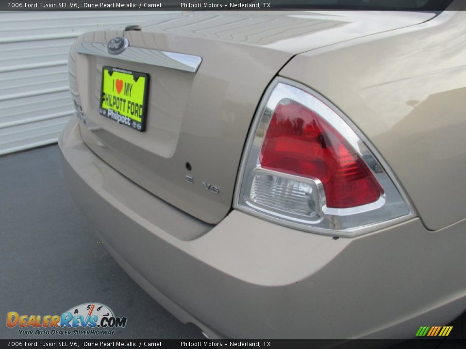 2006 Ford Fusion SEL V6 Dune Pearl Metallic / Camel Photo #12