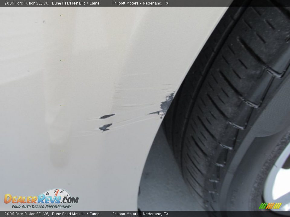 2006 Ford Fusion SEL V6 Dune Pearl Metallic / Camel Photo #17