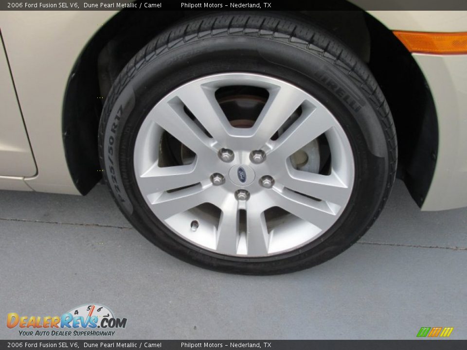 2006 Ford Fusion SEL V6 Dune Pearl Metallic / Camel Photo #20
