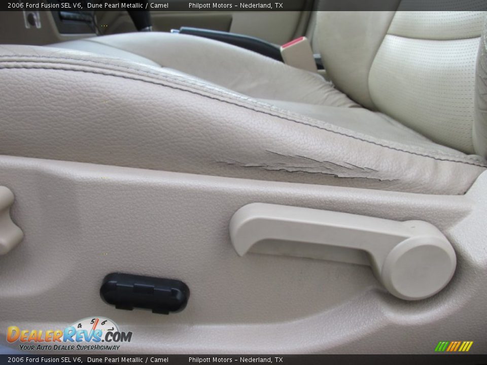 2006 Ford Fusion SEL V6 Dune Pearl Metallic / Camel Photo #36