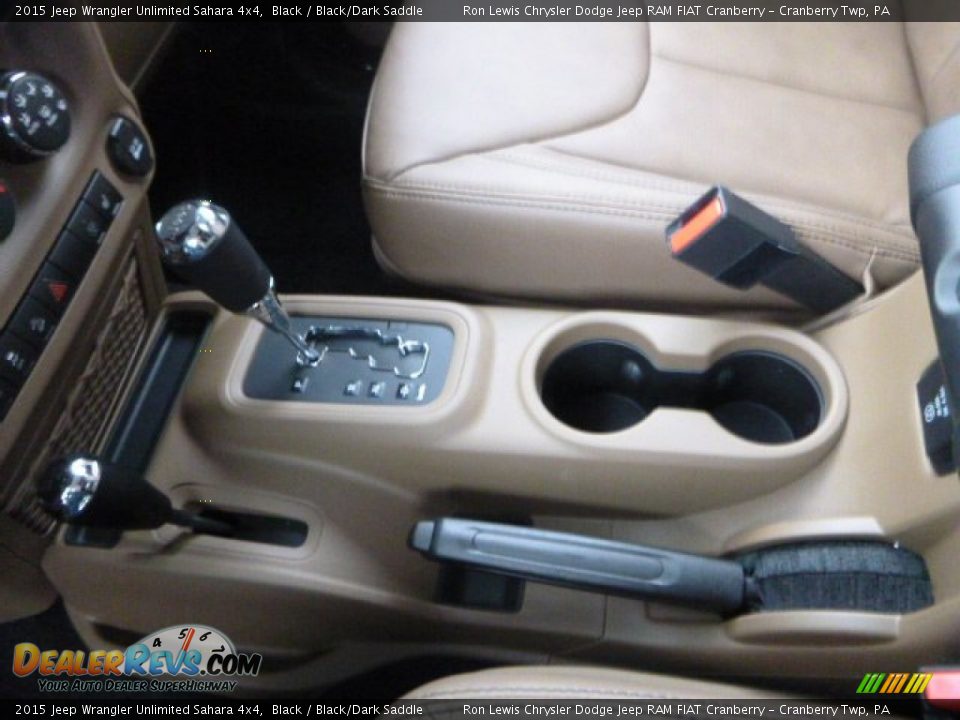2015 Jeep Wrangler Unlimited Sahara 4x4 Black / Black/Dark Saddle Photo #18