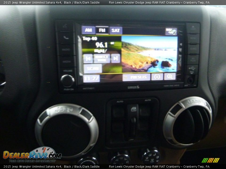 2015 Jeep Wrangler Unlimited Sahara 4x4 Black / Black/Dark Saddle Photo #19