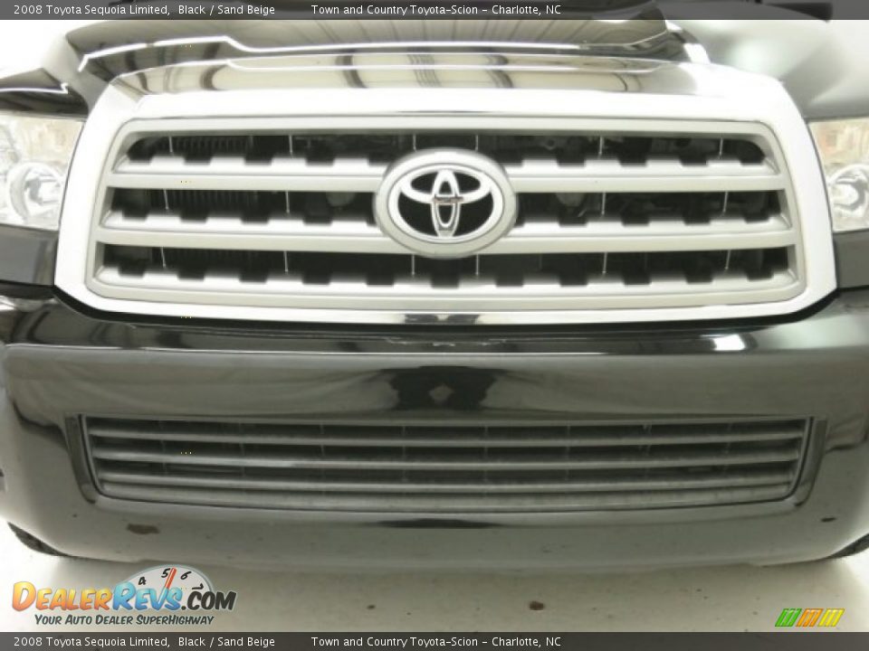 2008 Toyota Sequoia Limited Black / Sand Beige Photo #6