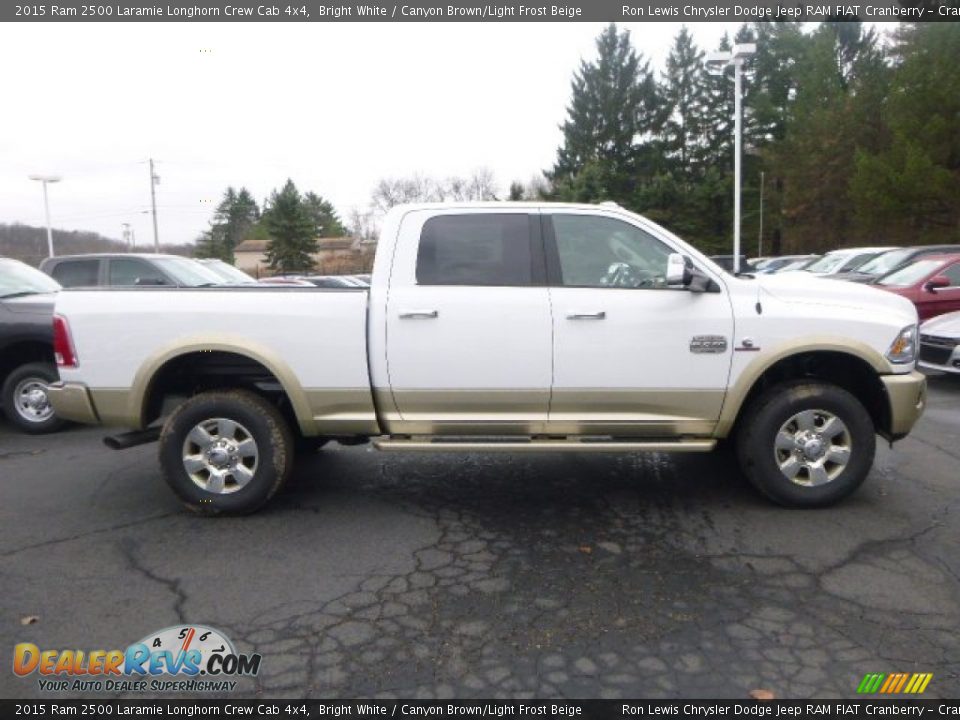 Bright White 2015 Ram 2500 Laramie Longhorn Crew Cab 4x4 Photo #6